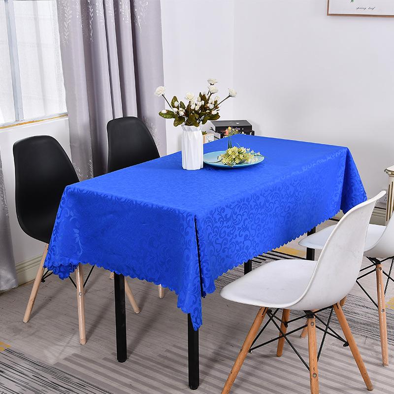 Hotel Restaurant Restaurant Essensstand Platz Tischdecke Tischdecke Rechteckig Esstischdecke Benutzerdefiniert Lila Königsblau