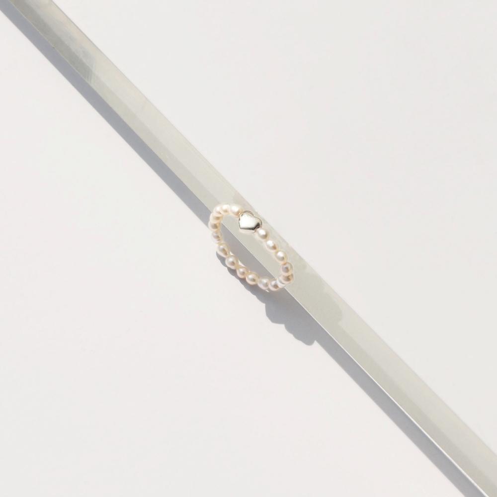 Bonbeau Mini Motif Water Pearl Ring 3Mm