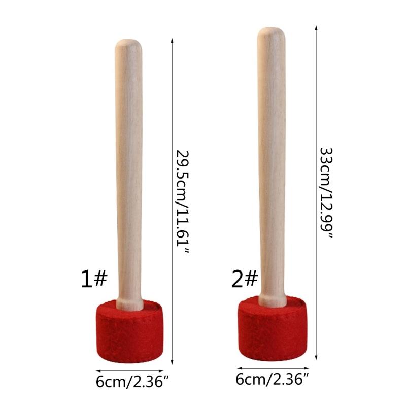 Maillet Bol Chantant Bois Naturel Bâtonnet Silicone Bol Sonore Marteau de Méditation Bouddhiste Tibétain Fait Main Décoration