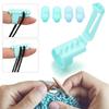 4 PIÈCES Diviseur de Fil en Plastique Coloré Outil Manuel DIY pour Tricot de Pulls Guide-fil Diviseur pour Doigts Accessoires de Tricot Fournitures de Couture