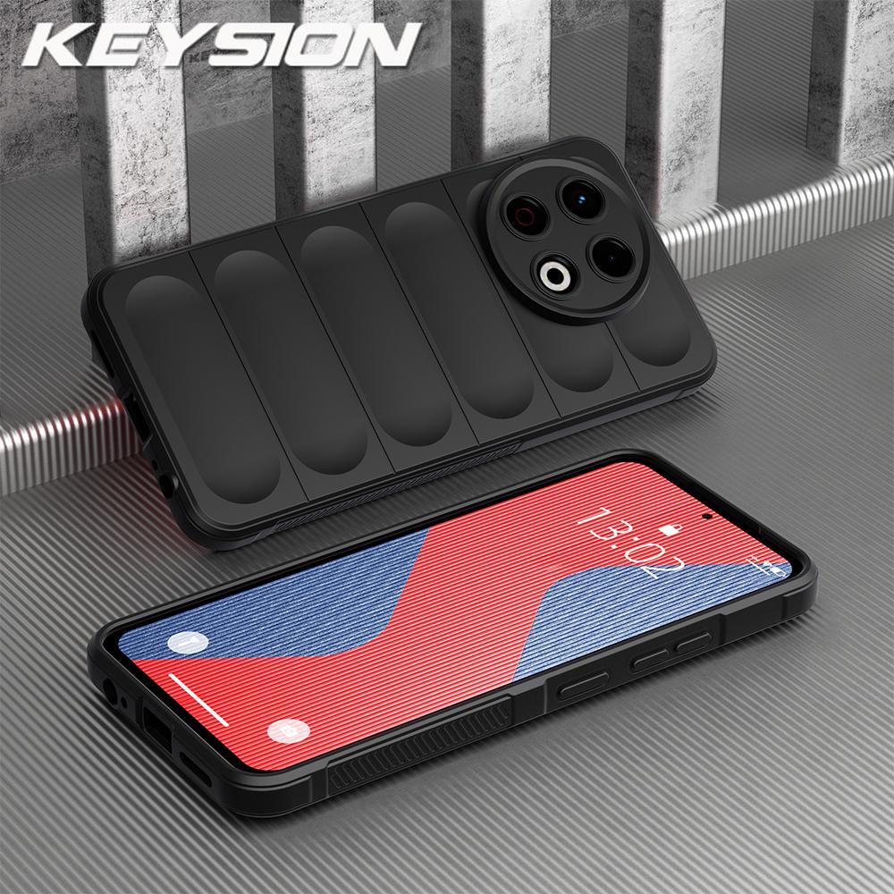 KEYSION Shockproof Matte Phone Case for TECNO Spark 30 Pro 4G Anti-skid Soft Silicone Phone Back Cover for Tecno Spark 20 Pro 4G