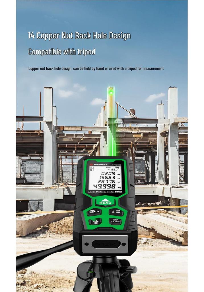 SNDWAY Three-Proof High-Precision Laser Rangefinder and Measuring Instrument