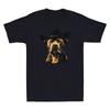 Pit Bull Western Graphic Cowboy Dog Smoking Funny Men's Short Sleeve T-Shirt Tee