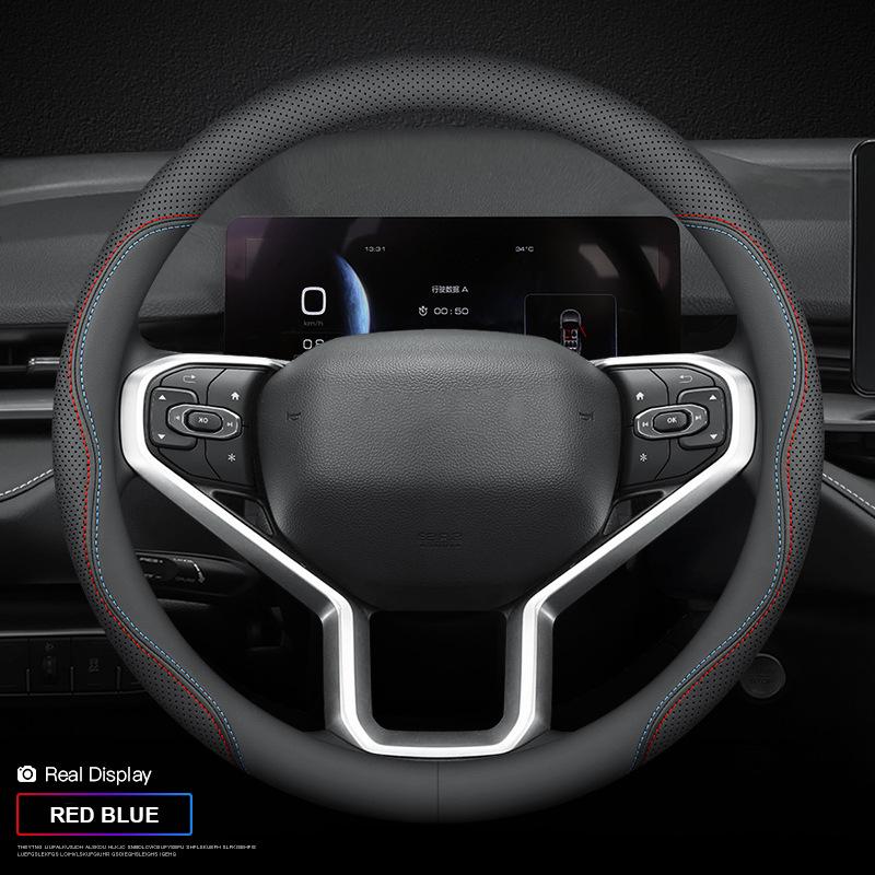 Car Leather Steering Wheel Cover For Citroen C2 C3 C3-XR C4 C5 C6 C4X C5X C4L Xsara Berlingo Picasso Aircross Sega Elysee Jumpy