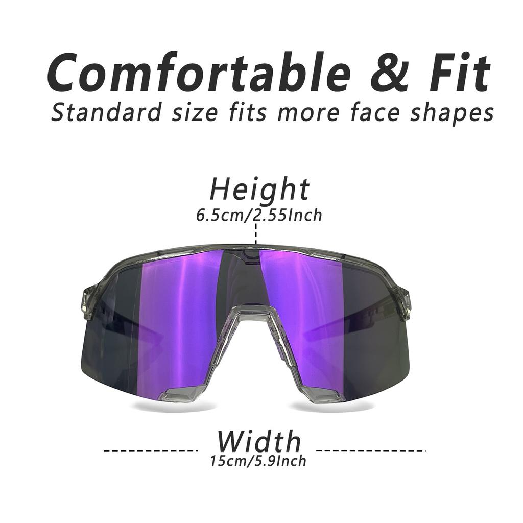 Road Running Bicycle Goggles Driving Cycling Glasses for Men Women Outdoor Sport Baseball Softball Bike