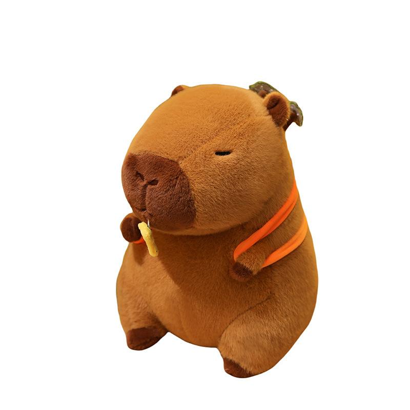 Stretch French Fries, Rich Capybara Plush Toys Store Decorations, Rich Tree, Ingot Backpack Opening Gift