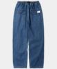 COLUMBIA UNIVERSITY Sl-Label Belted Parachute Denim Pants Midnight Denim