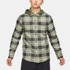 Nike SB Flannel Skateboard Plaid Color-Block Hooded Jacket Men Outerwear Olive-Green CK5318-222