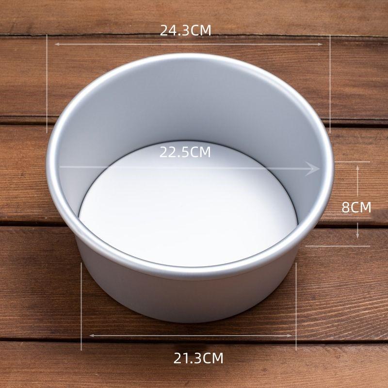 Aluminum Alloy Non-Stick Baking Pan with Removable Bottom for Chiffon Cakes and Mousse