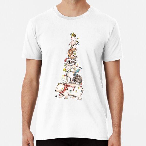 

Aussie animal Christmas tree Premium T-Shir S to 5XL Made in the AU/USA T-Shirt L