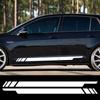 2PCS Car Door Side Skirt Stickers Self Adhesive Vinyl Decals Personalized Auto Body Decor Stickers Accessories For Volkswagen VW