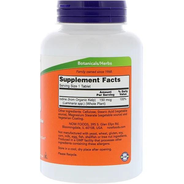 Now Foods KELP 150mcg.,  200 TABS