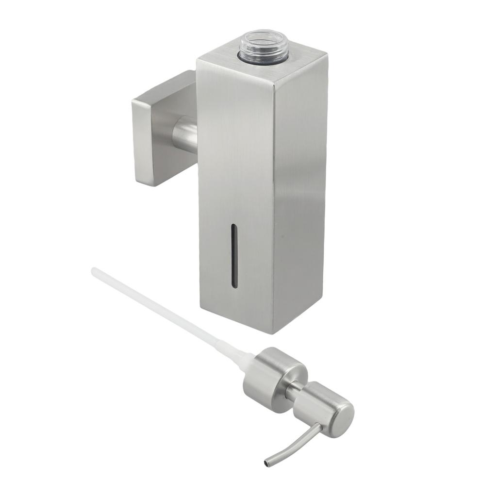 Wall Mount Soap Dispenser in Stainless Steel Designed to Minimize Waste While Dispensing Liquid Soaps Effectively 250ML