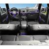 18PCS Full Set Interior Trim Kit For Jeep Wrangler JK JKU 2011-2018 4 Door,Center Console Door Handle Side Outlet Cup Holder Gear Cover Trim (Purple)