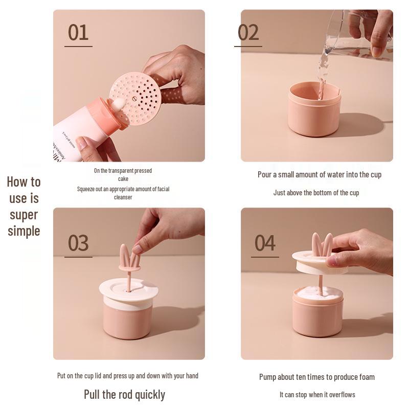 Bunny Ears Manual Facial Cleanser Foamer