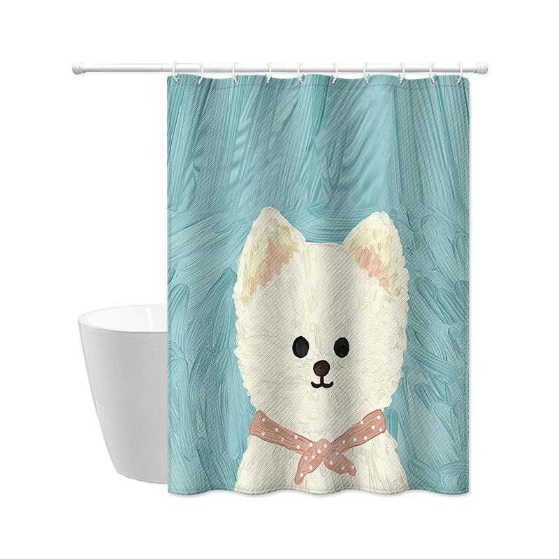 JINRUN Tenda da bagno ispessita impermeabile Tenda da doccia a prova di muffa Tenda da doccia Tenda da doccia Tenda da bagno Tenda da bagno Perforazione gratuita