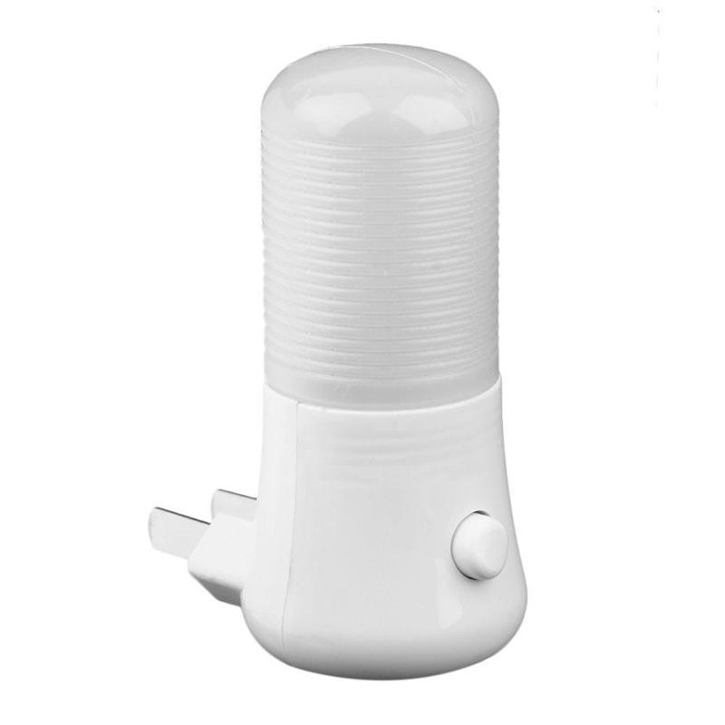 3W Plug-in Wall Manual On/Off Switch LED Night Light Soft White