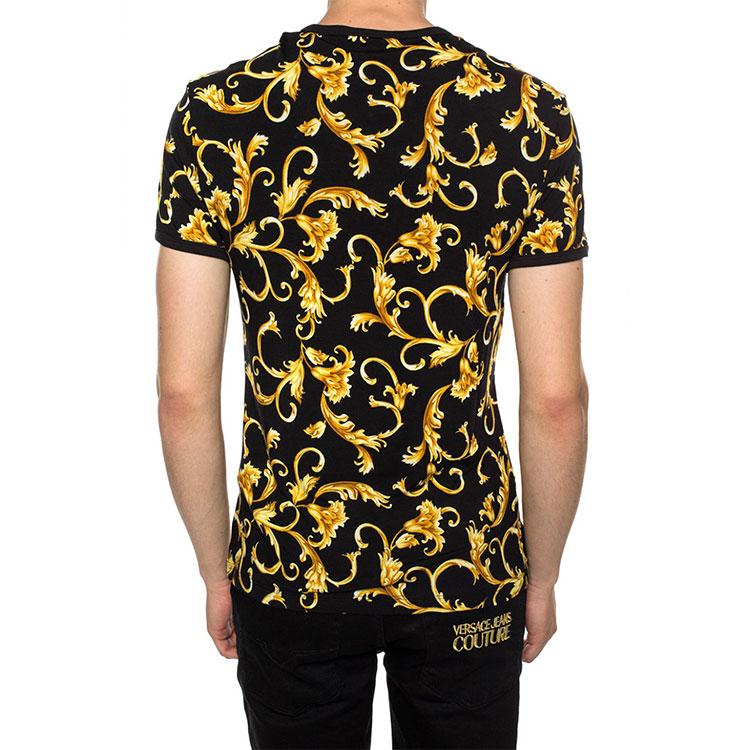 Versace Vintage Baroque Round Neck Short Sleeve T-Shirt Men Tops AGU03003-AV00214-A732