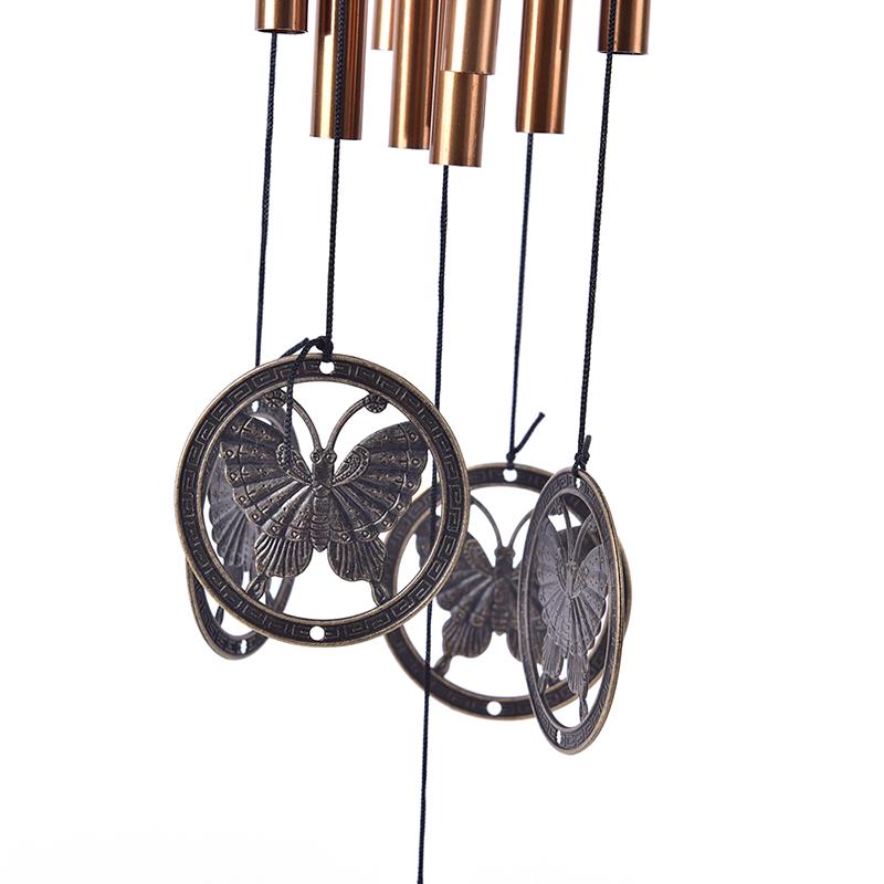 Große Windspiele Glocken Kupfer Rohre Außen Yard Garten Home Decor Ornament