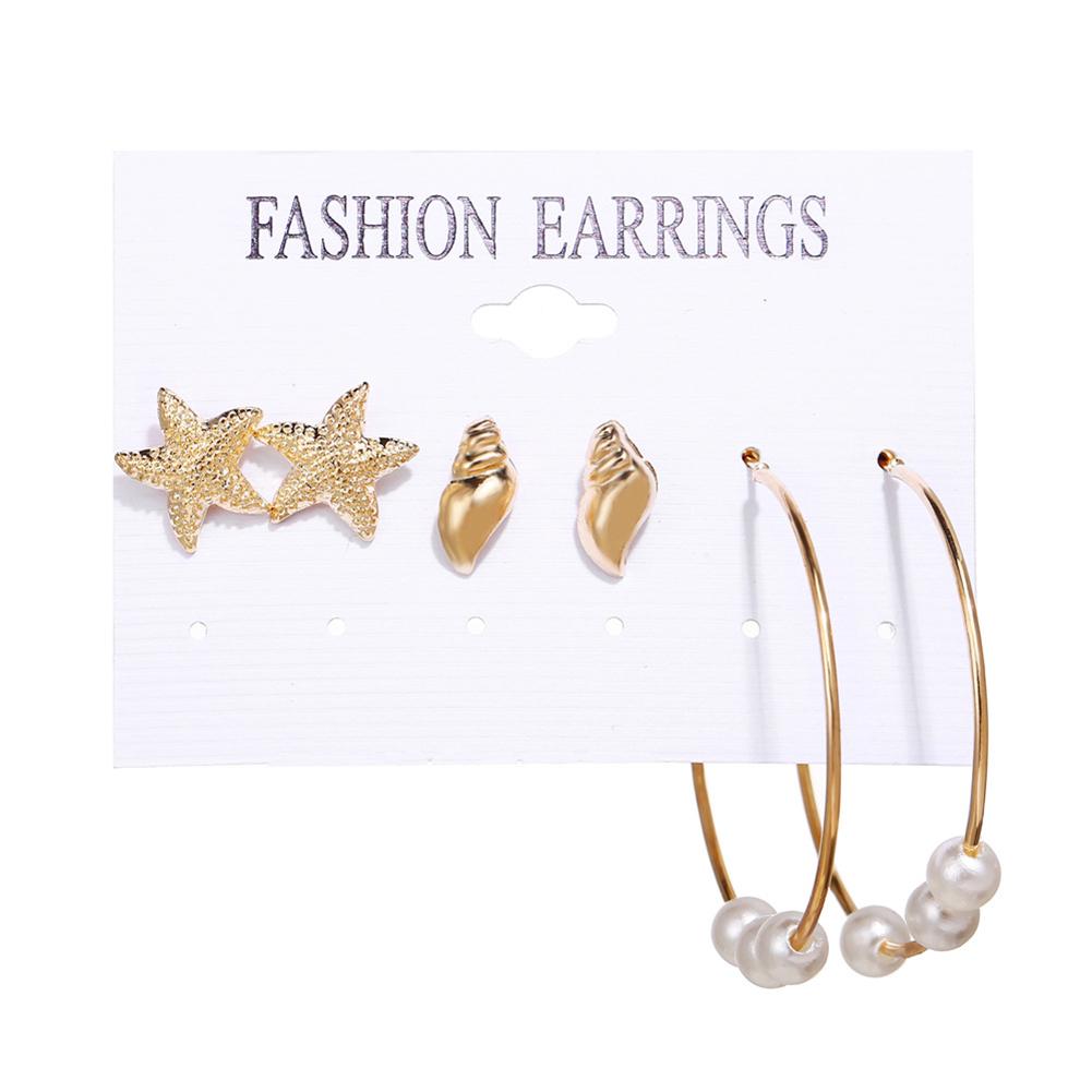 Female Retro Shell Earings Fashion Long Tassel Earring