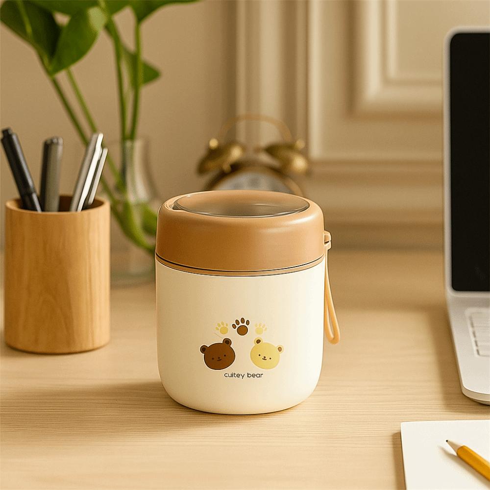 Leak-Proof Breakfast Cup 304 Stainless Steel Thermal Lunch Box Thermal Food Container Office Use