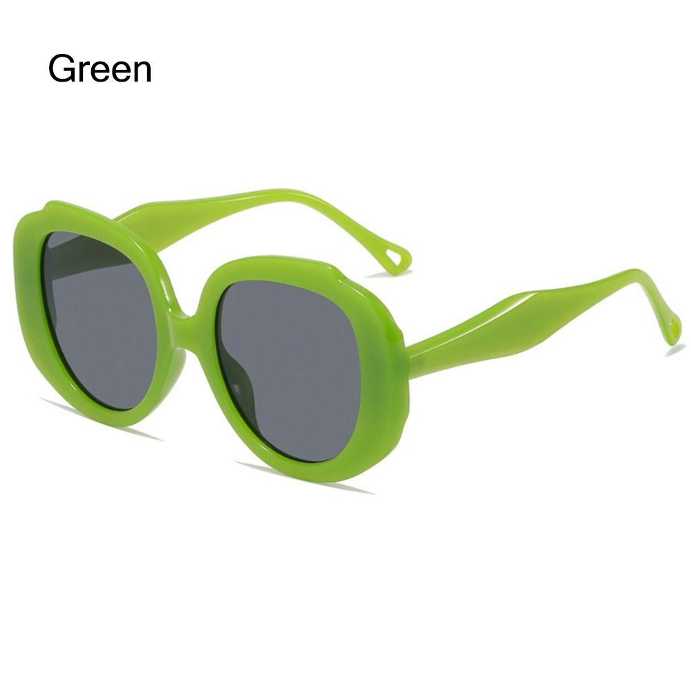 Vintage Hot Pink Glasses Round Frame Women's Sunglasses Sun Glasses Shades
