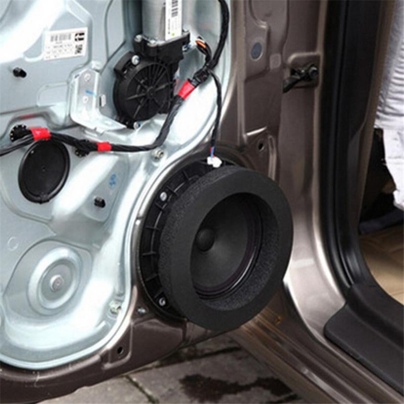 4 Pcs 6.5" Car Audio Speaker Ring Sound Insulation Soundproof Cotton