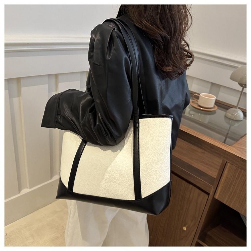 Large Capacity PU Tote Bag Handbag Ladies Commute Bag Fashion Women Shoulder Bag Women