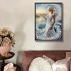 Girl 5D DIY Diamond Art Painting Kits for Home Wall Decoration Diamond Art Kits DIY Gem Art Diamond Painting Kits 11.81x15.75in