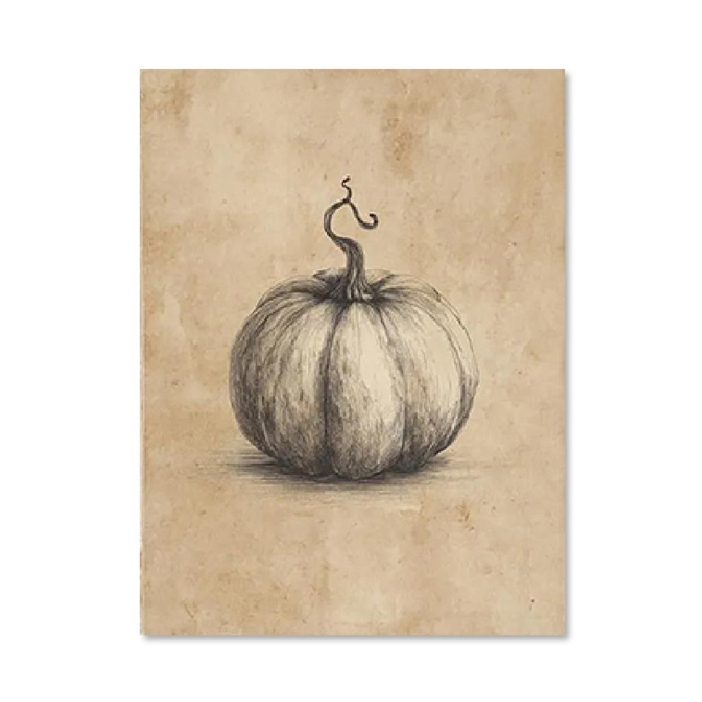 Autumn Leaves Jack-o-lanterns Canvas Prints Scary Witch Halloween Wall Art Posters for Modern Living Room Autumn Home Decor