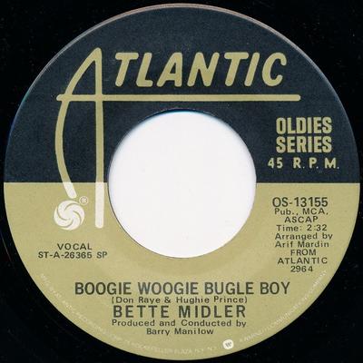 7inch Record BETTE MIDLER - Boogie Woogie Bugle Boy  Do You Wa OS13155 Atlantic US Pop Used