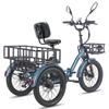 FAFREES F20 Mate L2E-P certified,20x3.0" folding electric cargo tricycle,48V 23.45ah,500W,3 riding modes,maximum assisted range of up to 125km.
