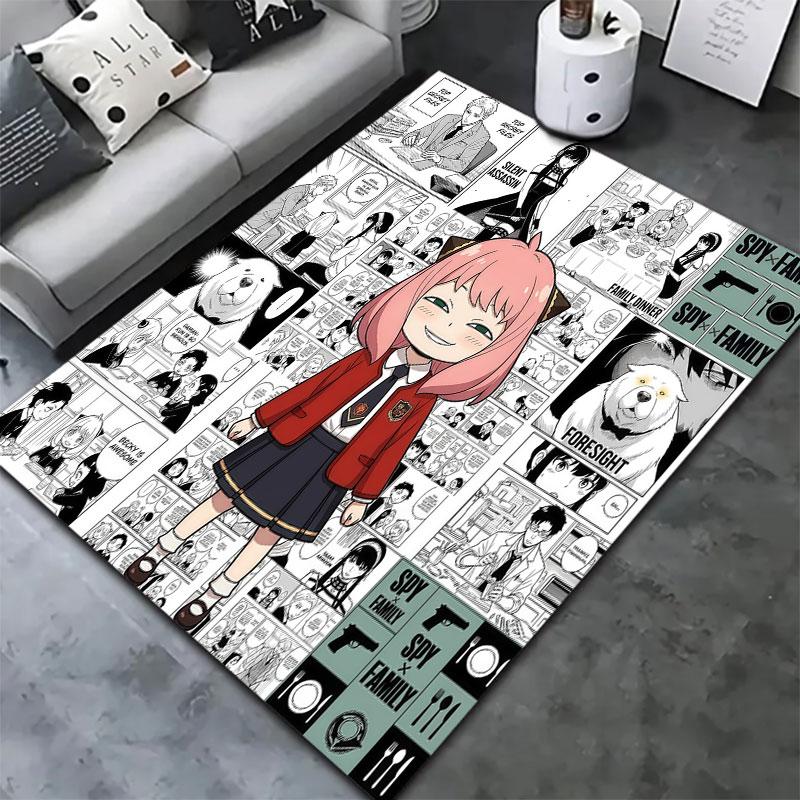Spy Family Carpet Rug For Living Room Bedroom Home Sofa Decoration Kids Play Nonslip Floor Mat