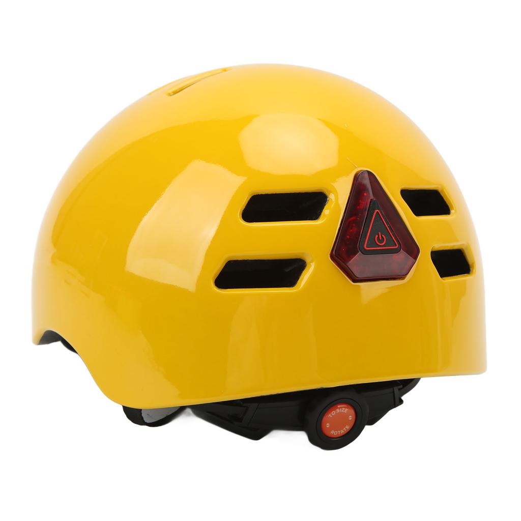 Smart Bike Helmet 1080P High Definition Recorder Sports Camera LED Light Adjustable Safety Cycling Helmet Yellow