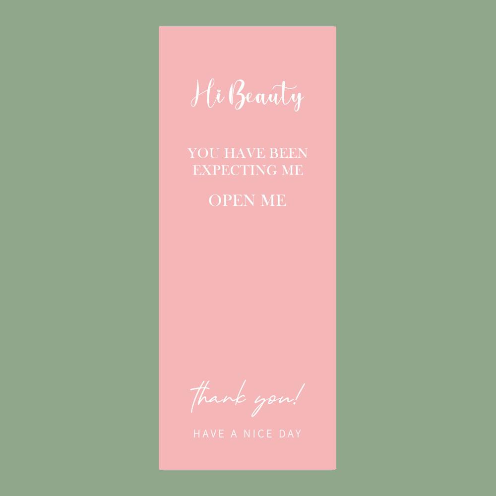 50-Pack White Rectangle Thank You Seal Stickers for Gift Boxes & Packaging