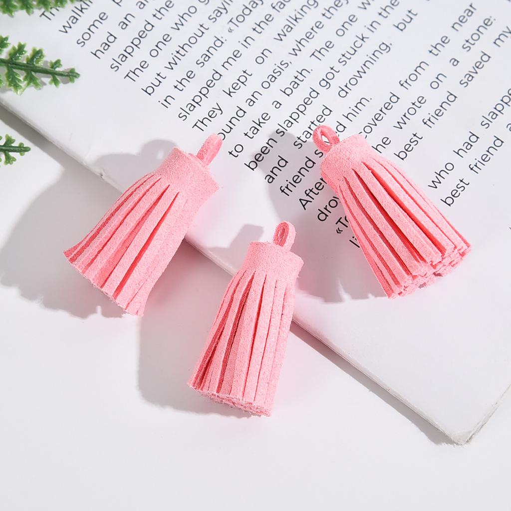 5-20Pcs 3cm Mini Leather Tassel Keychain Tassel Phone Tassels Pendant For DIY Craft Jewelry Making Bracelet Earrings Accessories