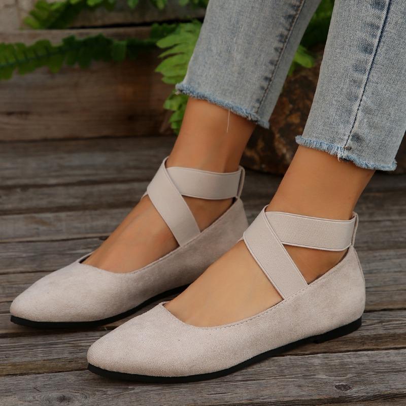 Large size casual shoes women's spring and summer new foot cover Doudou women's shoes shallow mouth flat sole shoes