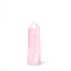 1 Pz Cristallo di Quarzo Rosa Naturale Punta Colonna di Cristallo Rosa Esagono Ossidiana Lucidato a Mano Per Arredamento Stanza Decorazioni Artigianato Regali