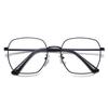 Korean Style Anti-Blue Light Glasses: Trendy Retro Round Face-Slimming Design for Women and Men, Available with Prescription Lenses.