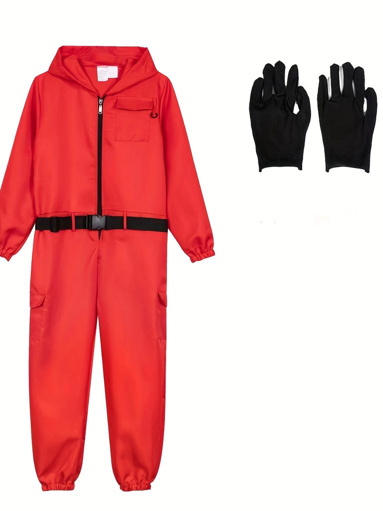 Games Cosplay Red Calamari Costumes For Adult Jumpsuit Halloween Party Horror Game Costumes Tracksuit Outfits Role Play Costumes