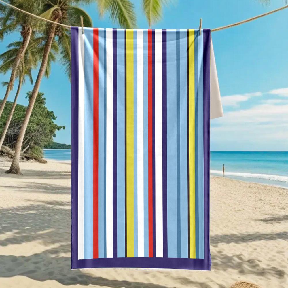 European and American Yuan Microfiber Beach Towel Custom Digital Printing Enlarged Towel Bath Towel 70 * 140CM Microfiber