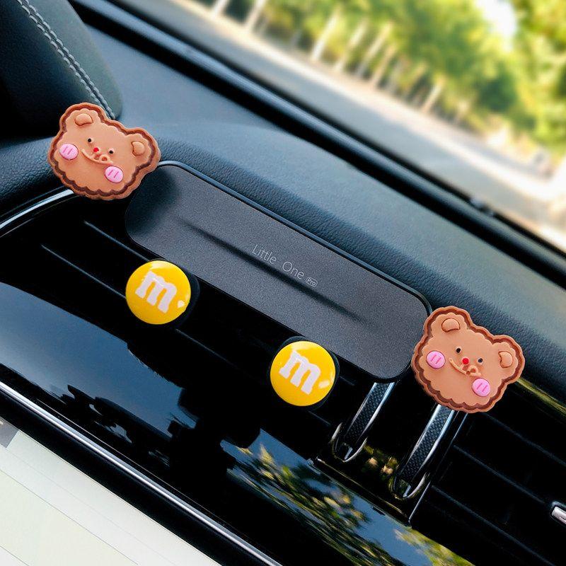 Car Phone Holder 2022 New Model Cute Cartoon Car Air Vent Decoration Navigation Support for Girls