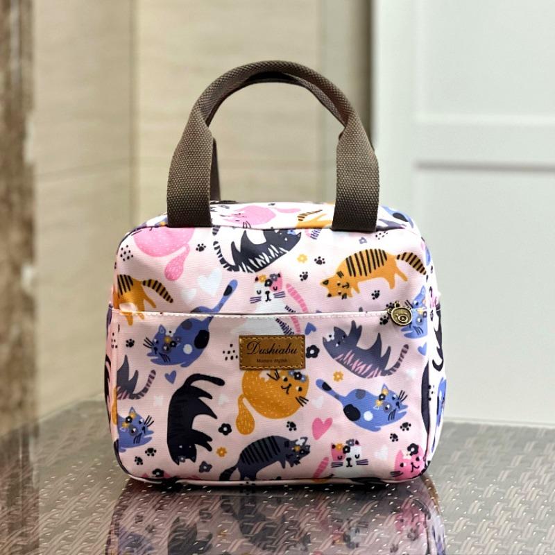 New waterproof, oil-proof and thermal insulation portable lunch box bag, commuter lunch bag, bento bag, mommy bag, student bowl bag.