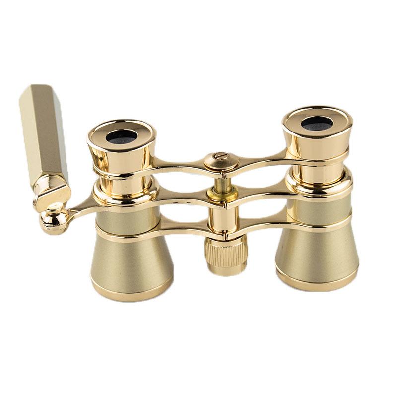 New 3X25 Metal Binoculars with Chain Viewing Mirror Concert Gift Telescope