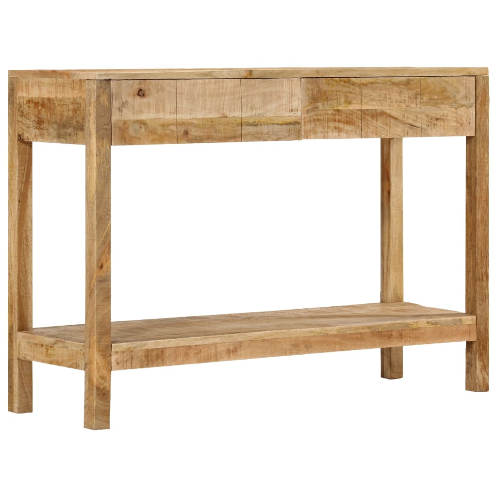 Console Table with 2 Drawers 110x35x75 cm Solid Mango Wood