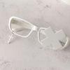 Anime Cosplay Costume Subcultures Crucifix Glasses Frame Funny Novelty Eyewear Gothic Crosses Glasses Frame White
