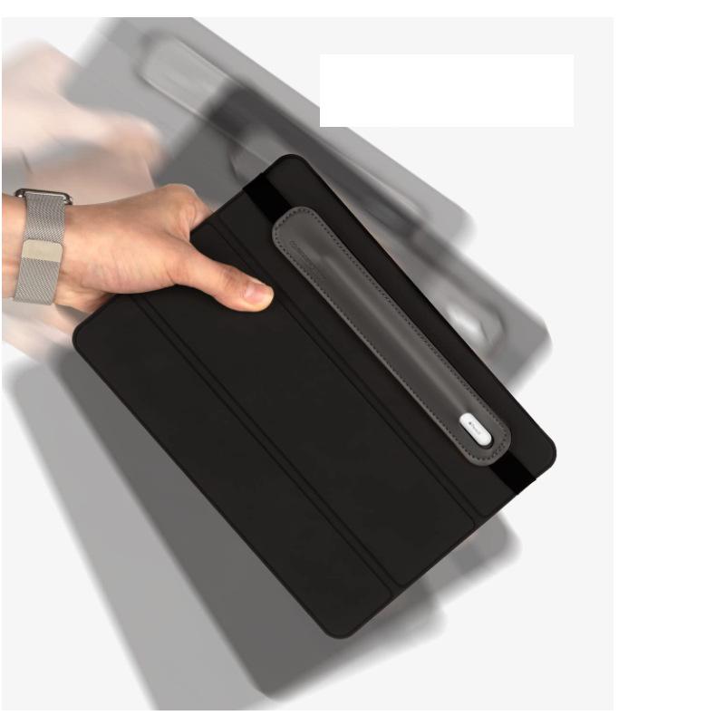 Kapazitiver Stylus PU-Lederhülle für iPad Pencil - Touchscreen Handschrift Stifthalter mit elastischem Band