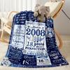 Coperte di Flanella con Citazioni per il 18° Compleanno - Morbide e Adatte per Divani, Letti, Uffici, Viaggi, Tutte le Stagioni, Ottimo Regalo per Feste e Compleanni.