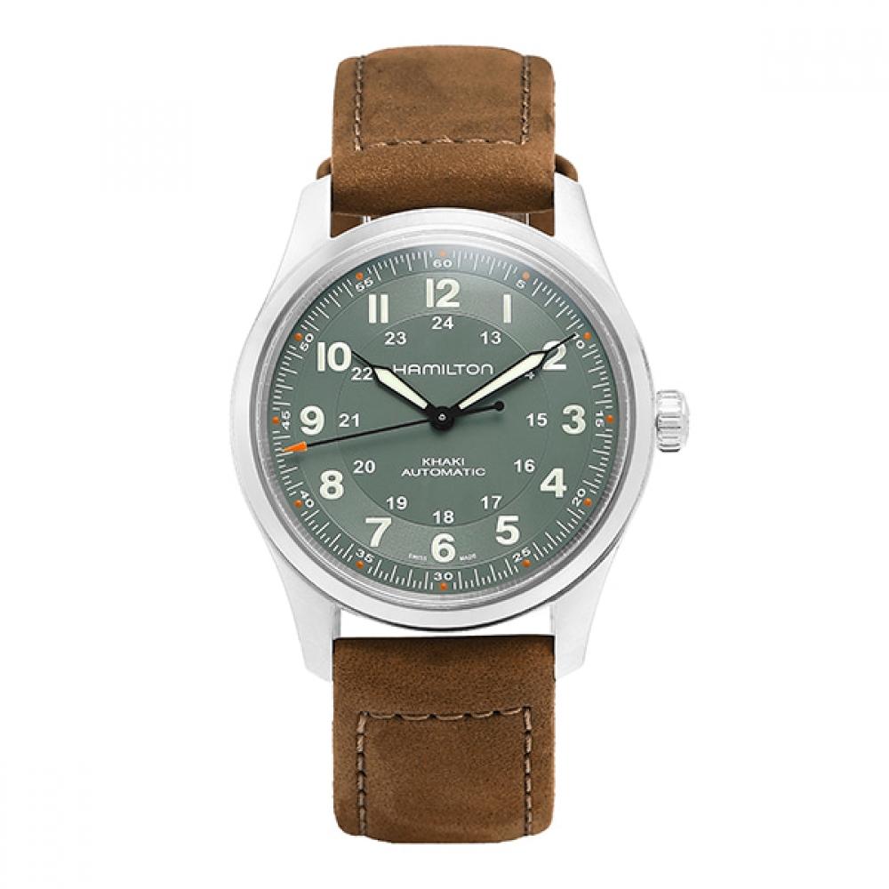 

Чоловічий шкіряний годинник Hamilton H70205860 Khaki Field Titanium S H70205860