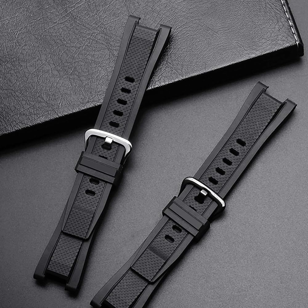 Stalimy G-SHOCK Compatible Waterproof Strap for Casio GST-S210 GST-W110 GST-W100 GST-S110 GST-S100 GST-B100 GST-S300 (Black)